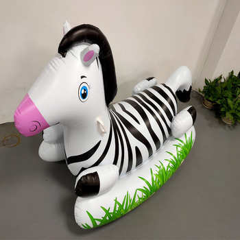 Naduvani ljuljački stol s jednorogom i naduvani dinosaurus-vozić za djecu – PVC, Strong Exhibition