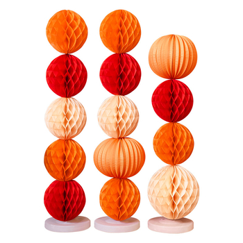 Guangzhou Jiaer Honeycomb ball column lámpa tartó esküvői dekorációhoz; Alkalmazás: Esküvő; Kategória: Helyszíni elrendezési rekvizitum; Anyag: Szalag