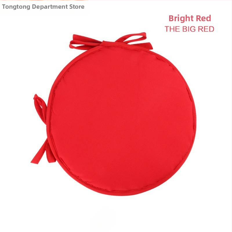 Podsedák na stoličku – kruhový textilný podsedák, polyester, jednofarebný vzor, pre reštaurácie/kancelárie, moderný jednoduchý štýl