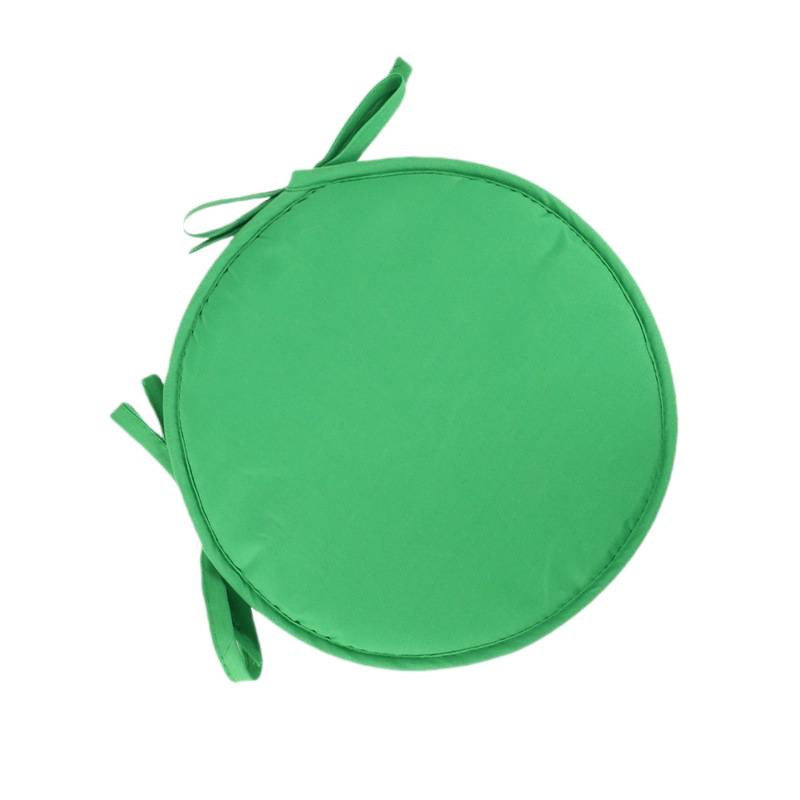 Удебелена кръгла текстилна подложка за стол, полиестер, еднотонна шарка, за ресторанти и офиси, модерен стил