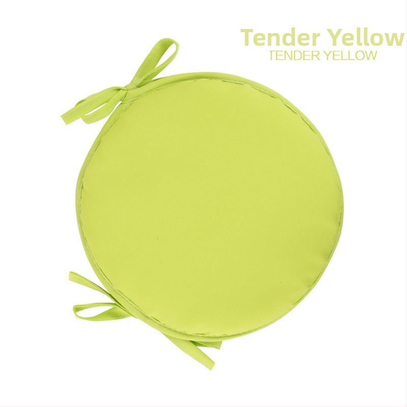 Podsedák na stoličku – kruhový textilný podsedák, polyester, jednofarebný vzor, pre reštaurácie/kancelárie, moderný jednoduchý štýl