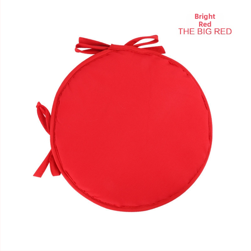 Podsedák na stoličku – kruhový textilný podsedák, polyester, jednofarebný vzor, pre reštaurácie/kancelárie, moderný jednoduchý štýl