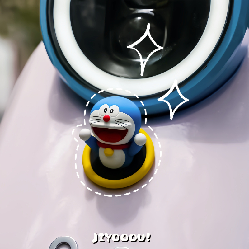 Автомобилен интериорен 3D декор с котка и мечка — PVC, карикатурен стил, марка Ziqi, код Zq-ddm1