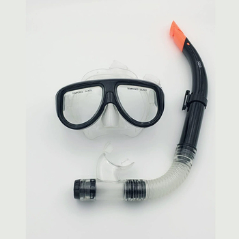 Snorkeling set s maskom za ronjenje i dihalnom cijevi, PVC materijal, Lips S & D, prozirne podvodne leće