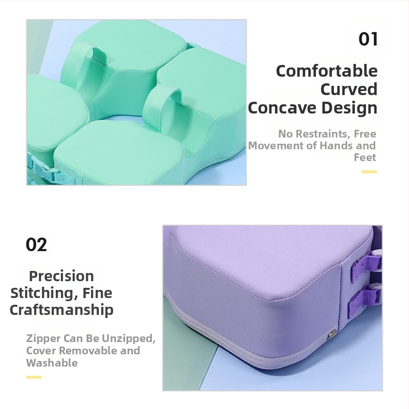 Nafukovací plávací kruh pre bábätká s ochranou proti prevráteniu pod pažou, vhodný na plávanie a kúpanie