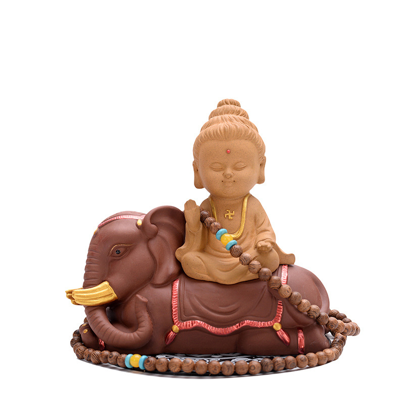 Керамична статуя Гуань Ин за автомобилния интериор, традиционен китайски стил, декоративна и защитна функция