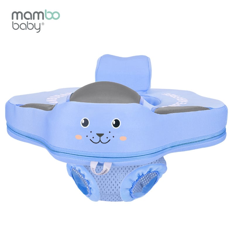 Dječji plivački prsten sa sjedalom, 3D sloj materijala, crtani uzorak, dvostruka namjena za plivanje i hodanje u vodi