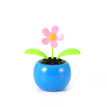 Автомобилна декорация за интериор със слънчоглед и ябълково цвете, пластмасова, карикатурен стил, марка Xinhui