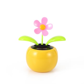 Автомобилна декорация за интериор със слънчоглед и ябълково цвете, пластмасова, карикатурен стил, марка Xinhui