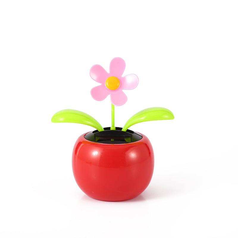 Автомобилна декорация за интериор със слънчоглед и ябълково цвете, пластмасова, карикатурен стил, марка Xinhui