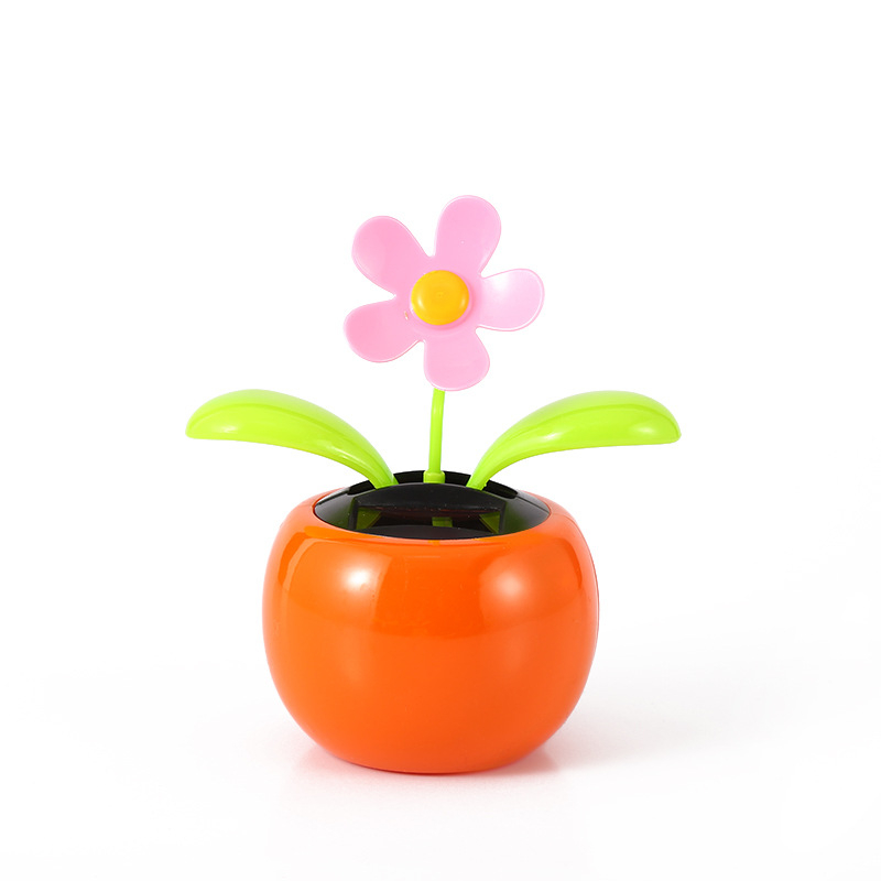 Автомобилна декорация за интериор със слънчоглед и ябълково цвете, пластмасова, карикатурен стил, марка Xinhui