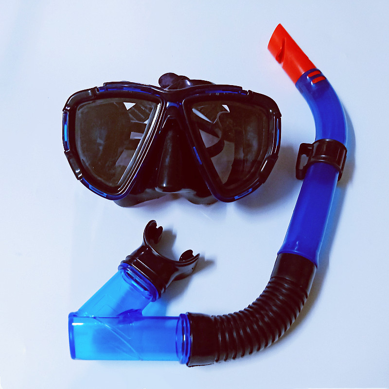 Γυαλιά κατάδυσης με ημι-ξηρό σωλήνα αναπνοής για ενήλικες, PC φακοί