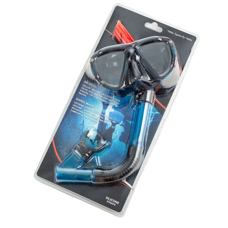 Γυαλιά κατάδυσης με ημι-ξηρό σωλήνα αναπνοής για ενήλικες, PC φακοί