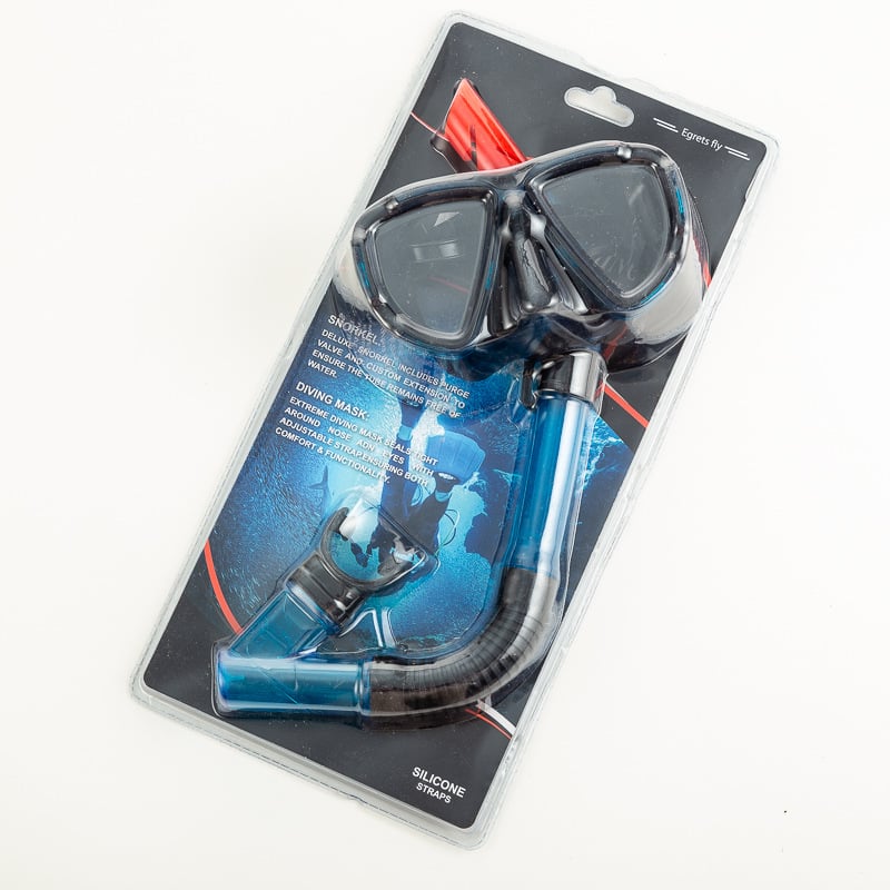 Γυαλιά κατάδυσης με ημι-ξηρό σωλήνα αναπνοής για ενήλικες, PC φακοί