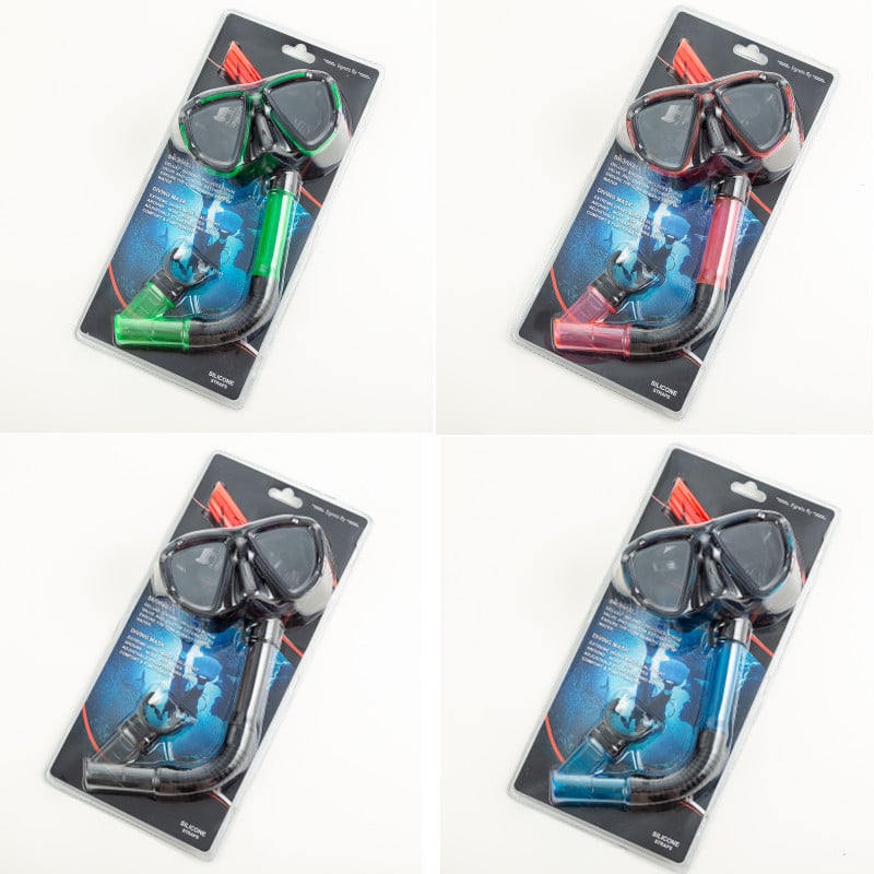 Γυαλιά κατάδυσης με ημι-ξηρό σωλήνα αναπνοής για ενήλικες, PC φακοί