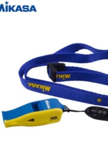 Mikasa píšťalka – Polyesterová píšťalka pre rozhodcov pre futbal, basketbal a volejbal (Balenie: 100 kusov)