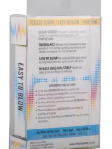 Mikasa píšťalka – Polyesterová píšťalka pre rozhodcov pre futbal, basketbal a volejbal (Balenie: 100 kusov)