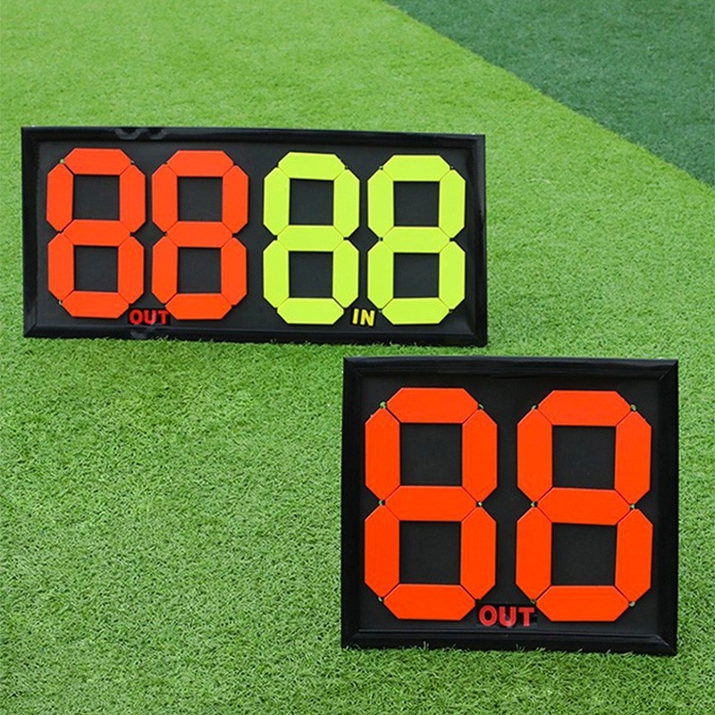 Kézi működtetésű játékoscsere kártya, kettős oldalú kijelzővel, négy játékos számára, PVC anyag