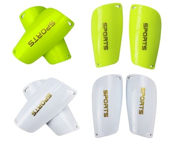 Футболни щитки за прасци за възрастни и деца – пластмасова конструкция, двуслойни вложки с фиксиращи маншети, усилени и удебелени