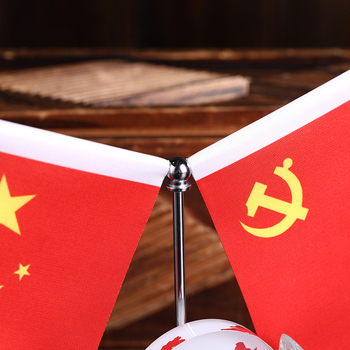 Автомобилна украса с национален флаг, метал и кристал, опростен стил, без персонализация, за украса