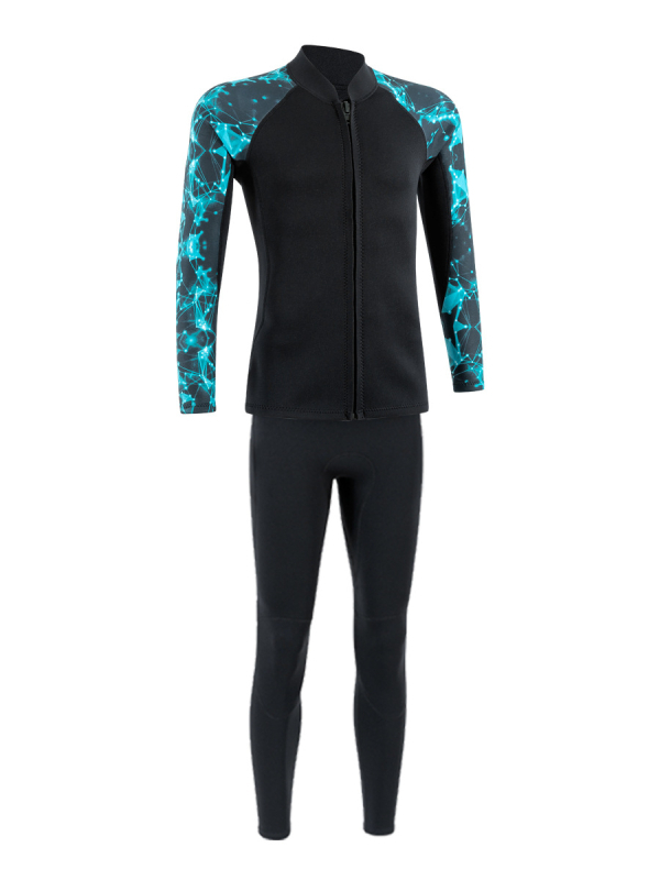 2 mm neoprenski diving top – kamuflažni uzorak, dugi rukavi, unisex, topao za ronjenje, plivanje i snorkeling