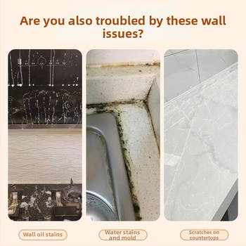 PP naljepnica za zid, vodootporna, 2 komada, jednobojni uzorak, dekorativni dizajn, moderni minimalistički stil