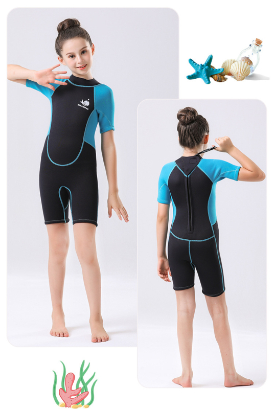 Dječji 2,5 mm SCR neopren wetsuit za ronjenje i plivanje, s visokouelastičnim najlonskim materijalom, za sve sezone