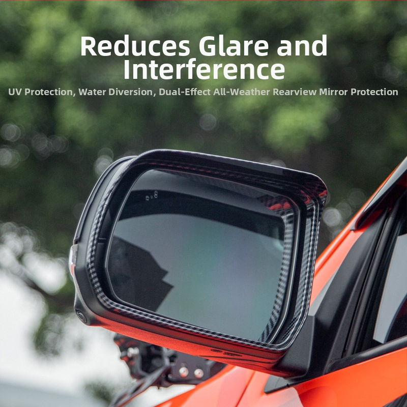 Ford Ranger spätné zrkadlo – dažďová obočie ochrana, Technické plasty, Lepiaca pasta, Originálny štýl vozidla