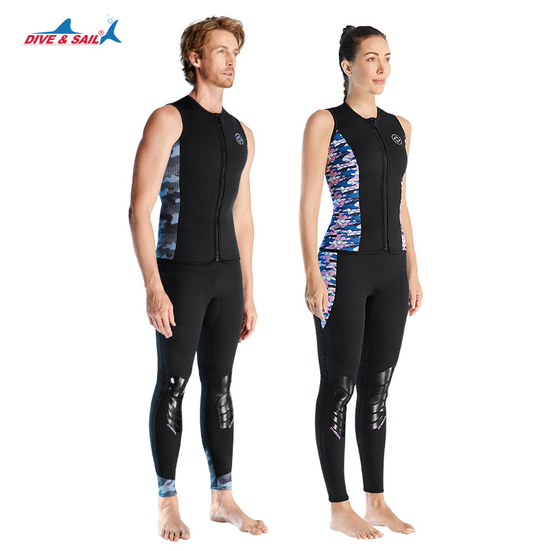 3 mm neopren prsluk s prednjim zatvaračem, 90% neopren, 10% nylon, zadržava toplinu, unisex za odrasle, pogodna za potapanje, snorkeling, plivanje i surfanje