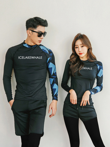 Unisex dvodijelni Rash Guard set od najlona, brzo sušenje – za ronjenje, snorkanje i surfanje, odrasli