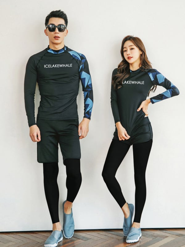 Unisex dvodijelni Rash Guard set od najlona, brzo sušenje – za ronjenje, snorkanje i surfanje, odrasli