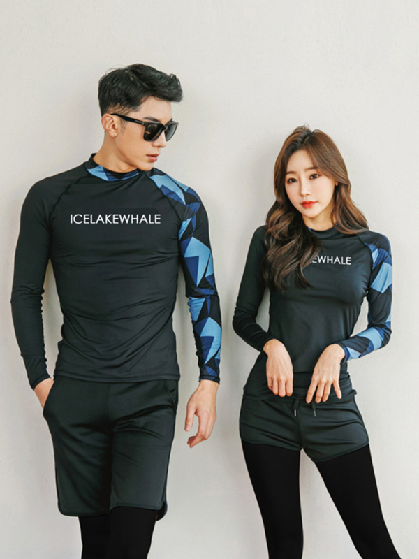 Unisex dvodijelni Rash Guard set od najlona, brzo sušenje – za ronjenje, snorkanje i surfanje, odrasli