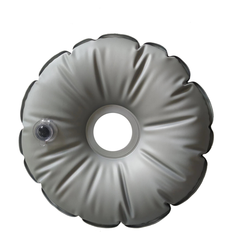 Strand zászló napernyő fém állvánnyal és víztömeggel, szélálló, vízálló PVC anyag, minimalist stílus, Hengyu