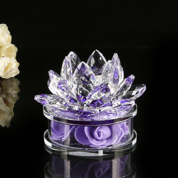 Δοχείο αρωματισμού αυτοκινήτου με βάση από κρύσταλλο λωτού, κρυστάλλινη χειροτεχνία, διακοσμητικό αρωματοθεραπείας — Μάρκα: Hanguan; Ιδιωτικό εμπορικό σήμα: Όχι