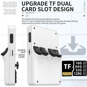 RPG ručna konzola s džojstikom, Open-Source DarkOS, 16GB memorije, USB sučelje, 3,5 mm zvuk