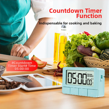 Deli 8841 Tiši timer s alarmom za učenje, pripremu ispita, kuhinju i ured