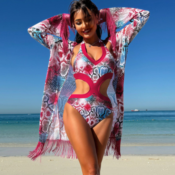 Costum de baie întreg pentru femei, cu pernă pentru bust, spate decupat, uscare rapidă, elasticitate ridicată, material nylon-spandex
