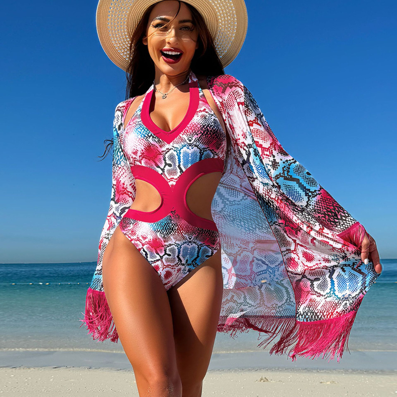 Costum de baie întreg pentru femei, cu pernă pentru bust, spate decupat, uscare rapidă, elasticitate ridicată, material nylon-spandex