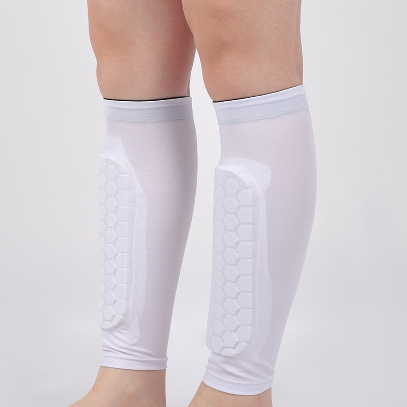 Мъжки комплект чорапи за пищял със фиксирани протектори – ударозащита за футбол и бадминтон, обновена защита