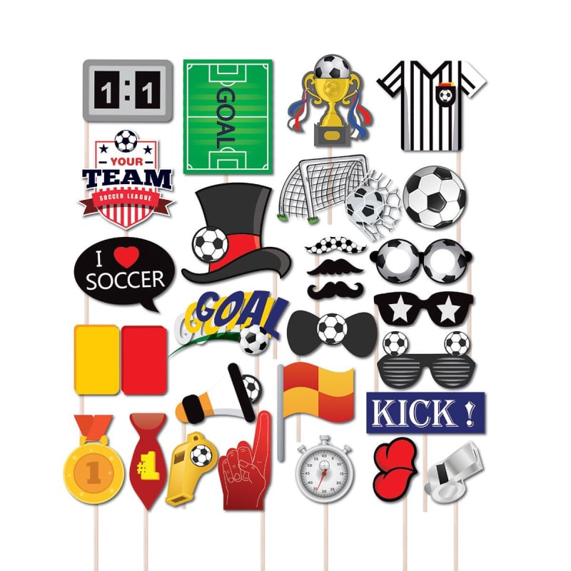 Фотопропове за фенове на Световното първенство по футбол – материал: хартия; ръчна изработка; тип реквизит: Друг; 30 бр.