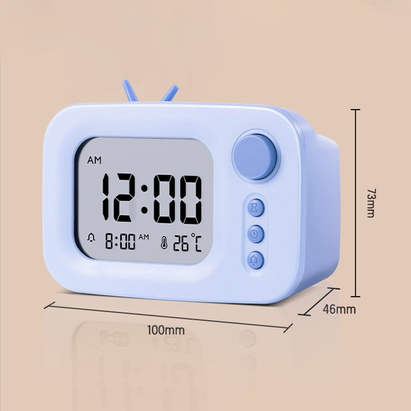 LE104 alarmni sat s LED zaslonom, temperatura i vlaga, vrijeme na jednom zaslonu