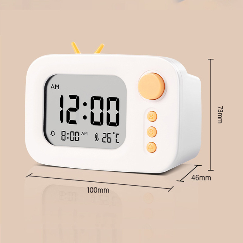 LE104 alarmni sat s LED zaslonom, temperatura i vlaga, vrijeme na jednom zaslonu