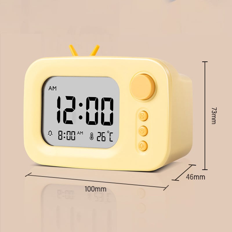 LE104 alarmni sat s LED zaslonom, temperatura i vlaga, vrijeme na jednom zaslonu