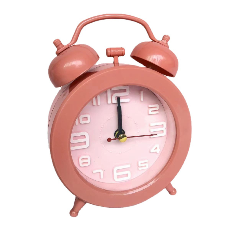 Alarmni sat, elektronički pogon, baterijski, jednostrani, analogni prikaz s kazaljkama i brojevima, modern minimalistički stil