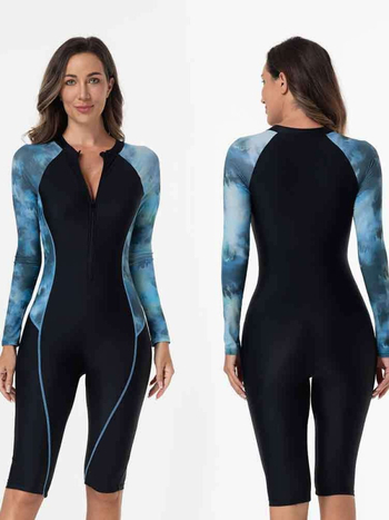 Egyrészes fürdőruha melltámasz és cipzárral, UV védelem, poliészter 82% + spandex 18%, 178 g/m2