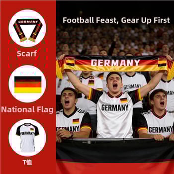 Șal de fan fotbal cu logo personalizat, satin, origine Guangzhou, Cupa Mondială 2026