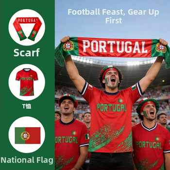 Futbalový fanúšikovský šál zo saténu s vlastným logom; tlač loga k dispozícii; vhodný pre futbal.