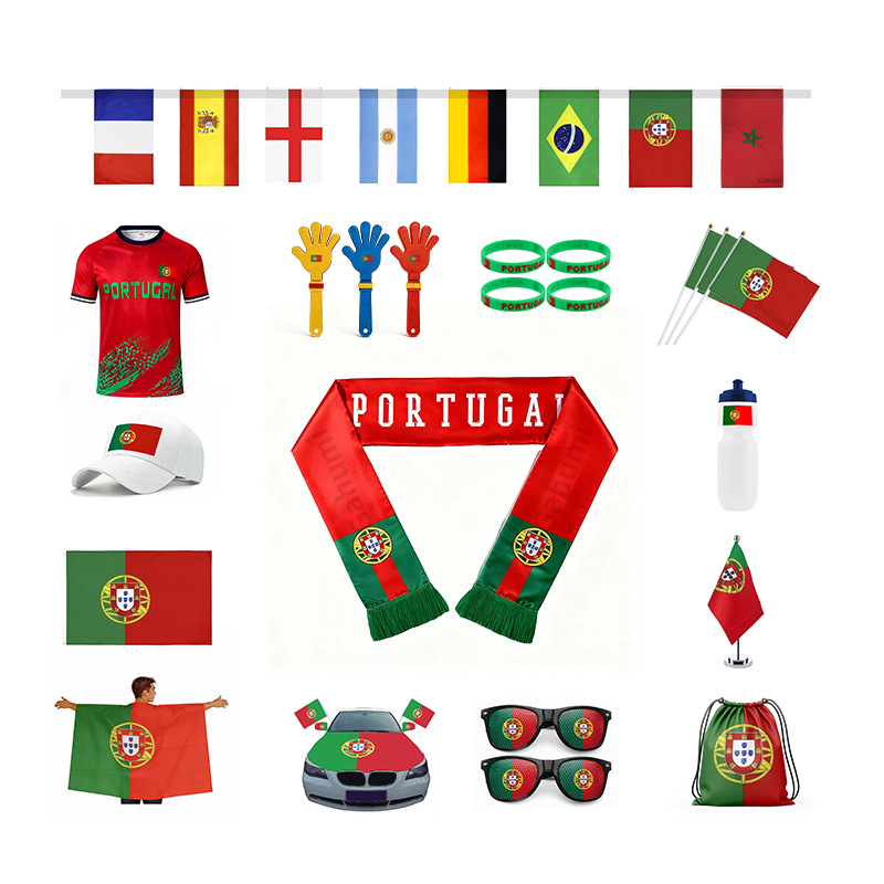 Nogometni navijački šal s prilagođenim logotipom; tiskanje logotipa dostupno; satenski materijal.