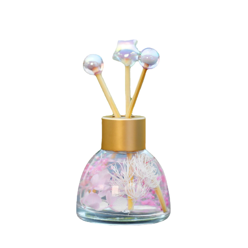 Pot autóillatosító üveg dísz – illóolajjal és szárított virágokkal a szagok eltávolítására és a belső dekorációhoz