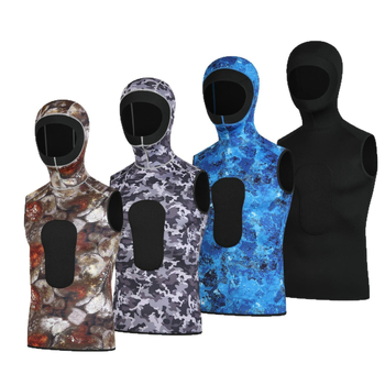3 mm kamuflažni kapuljačasti ronilački wetsuit, unisex odrasli, održava toplinu